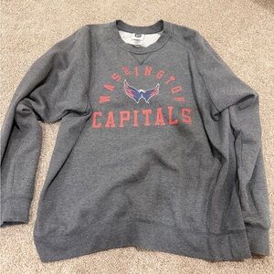 Washington Capitals Gray Crewneck